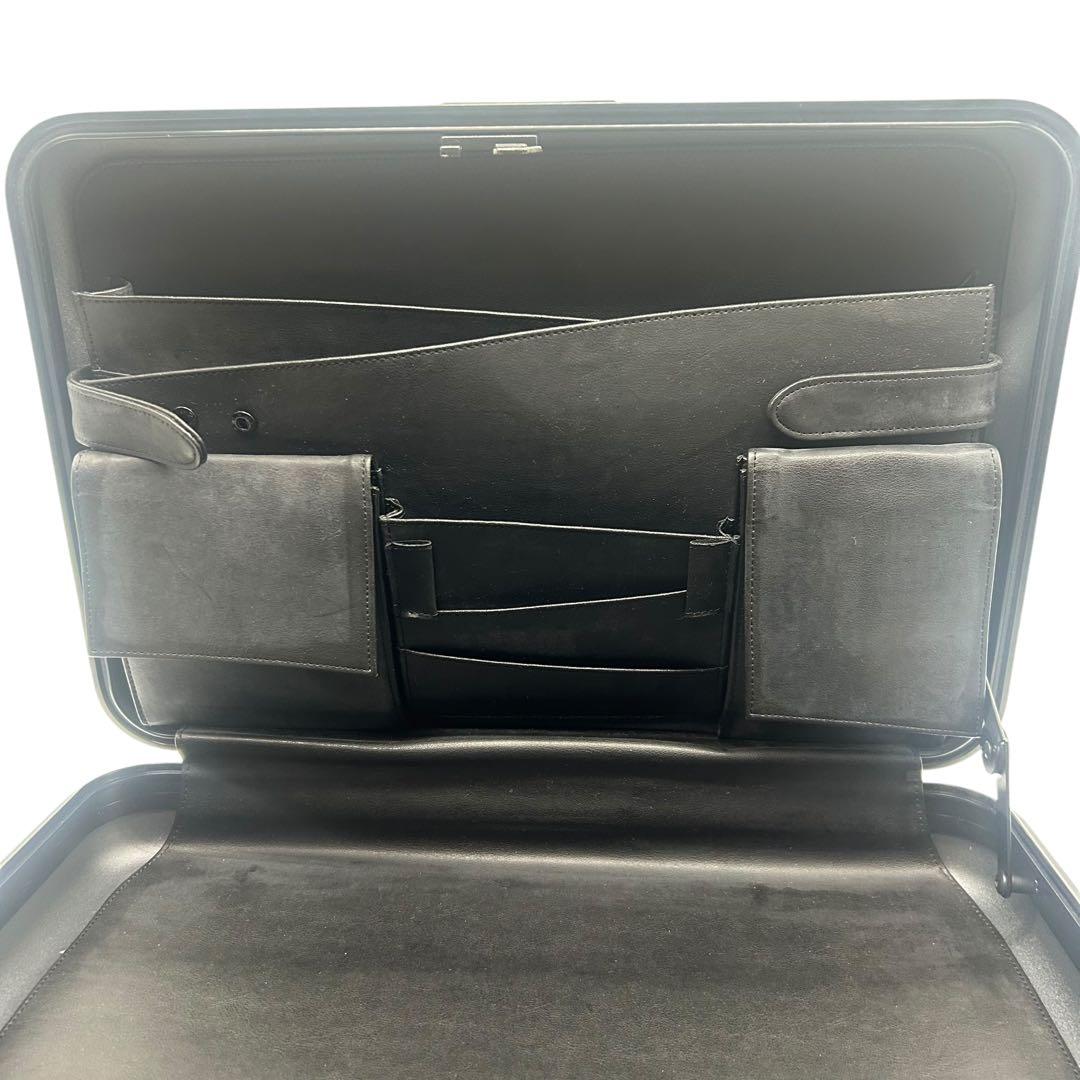 【美品】ゼロハリバートン ビジネス ブリーフケース ダークグレー　ハードケース