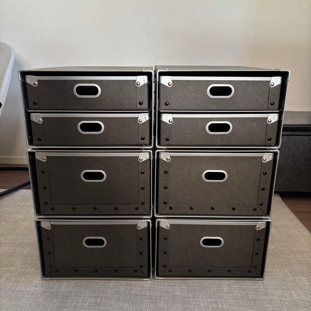 無印良品　廃盤　硬質パルプボックス・引出式・2段　２個セット