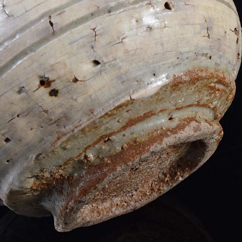 朝鮮美術　李朝　鶏龍山　鉄絵　花文　徳利　V　R8001