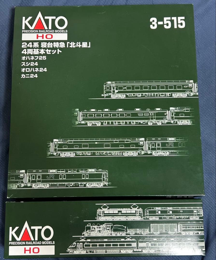 KATO (HO) 24系 寝台特急「北斗星」基本セット・オロハネ25 500