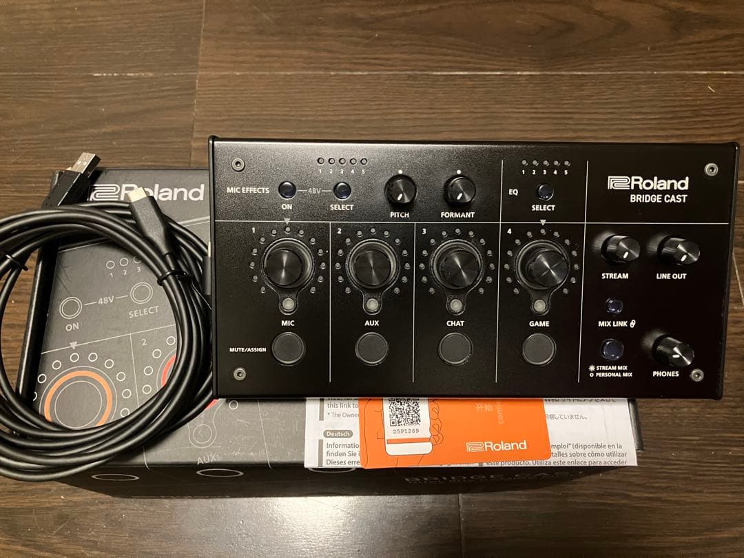 【最終値】Roland BRIDGE CAST おまけでXLRケーブル付き