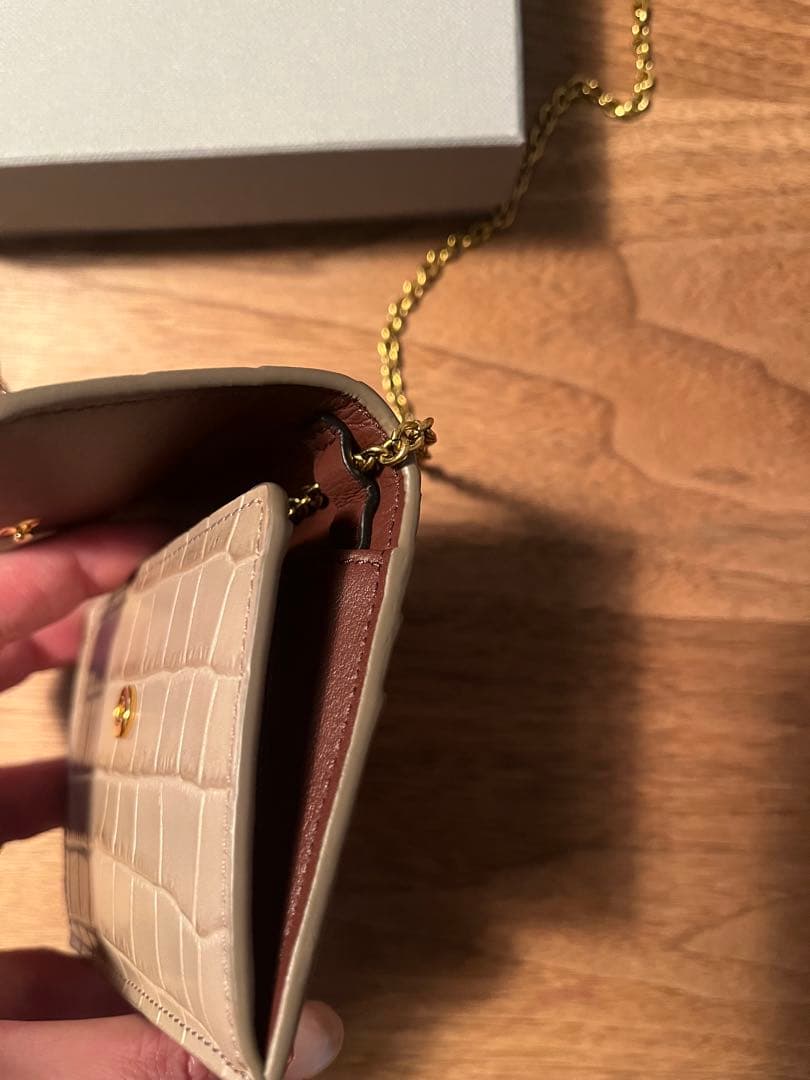 新品　J&M DAVIDSON チェーン ウォレット トープ ショルダー