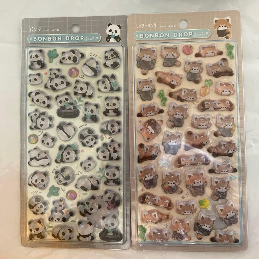 ボンボンドロップ　シール　オリジナル　クーリア 8枚セット　動物シリーズ