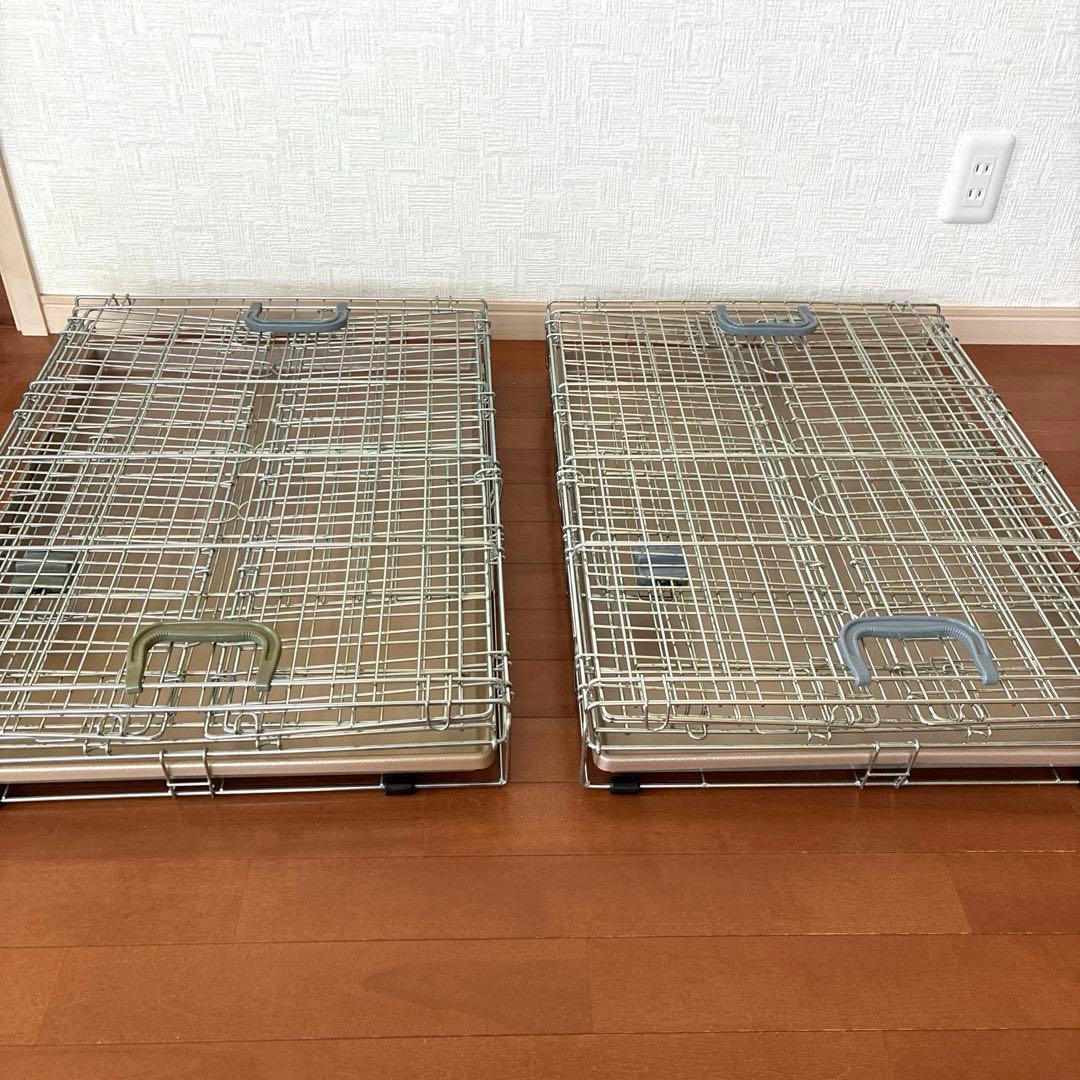 ◾️未使用品◾️折り畳みケージ2個セット中型犬小型犬小動物