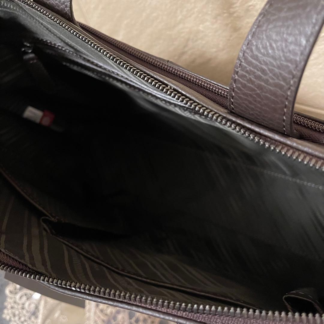 【新品】FUJITAKA レザービジネスバッグ チョコ　51,700円