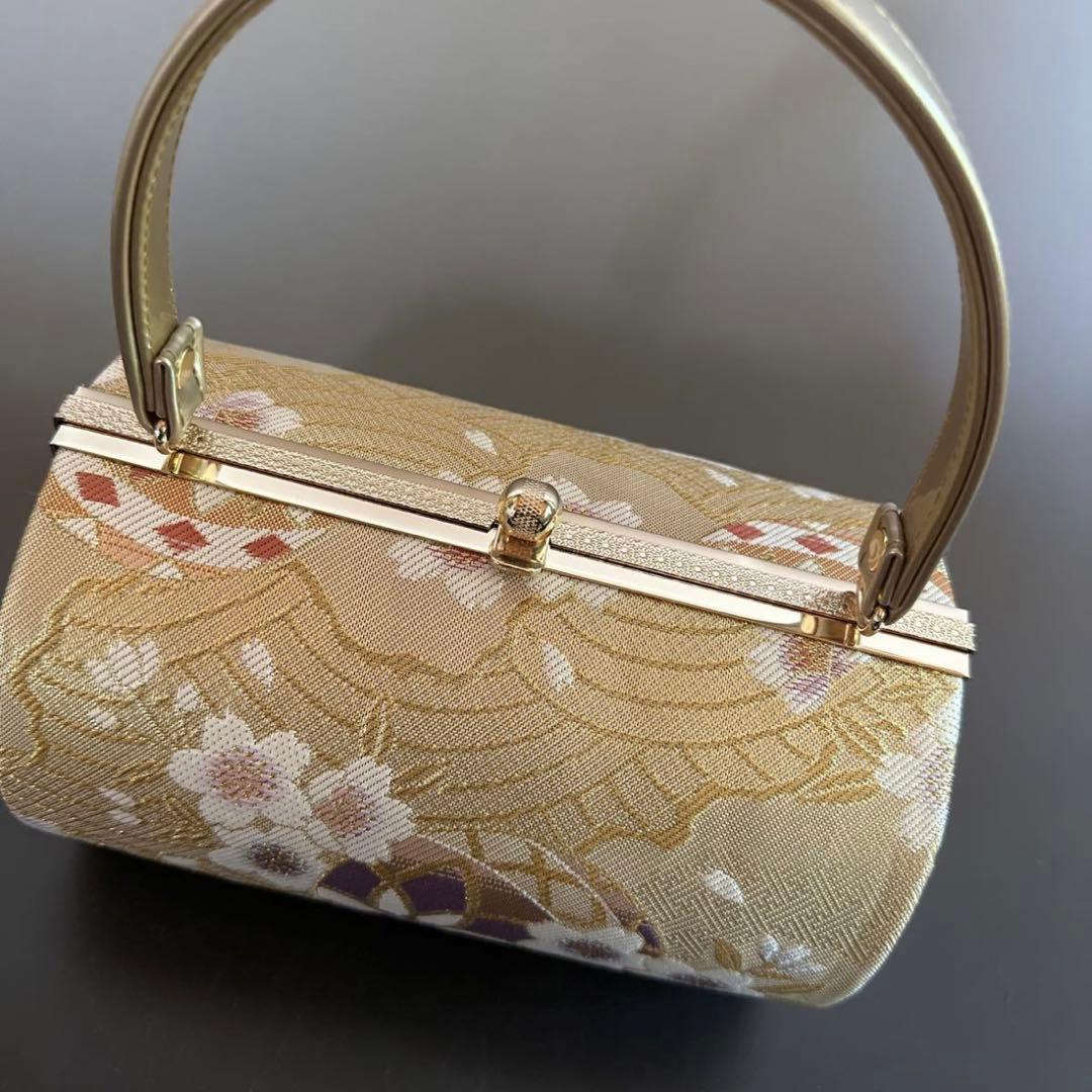 ★和装バッグ★草履セットゴールド 着物 成人式 結婚式 冠婚祭 振袖 卒業式