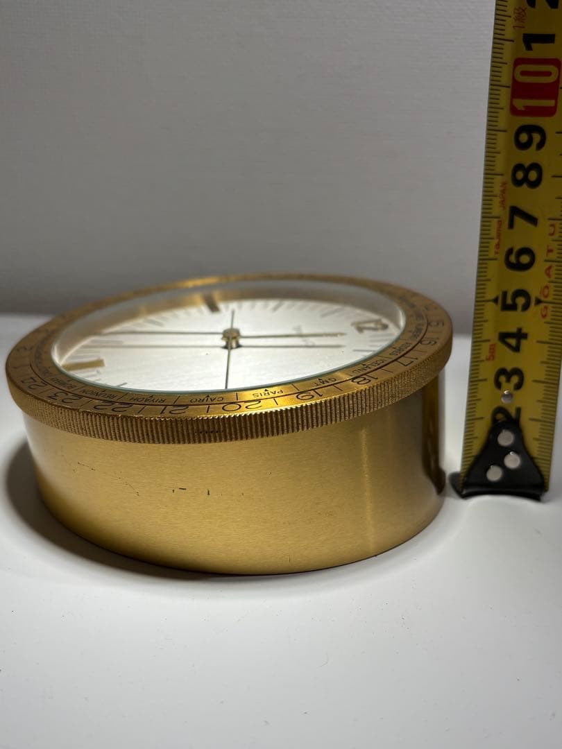 ティファニーTiffany & Co. ゴールド置時計 ヴィンテージクロック真鍮