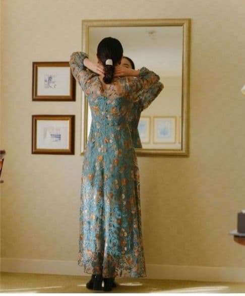 美品 Kastane カスタネ embroidery organdy dress