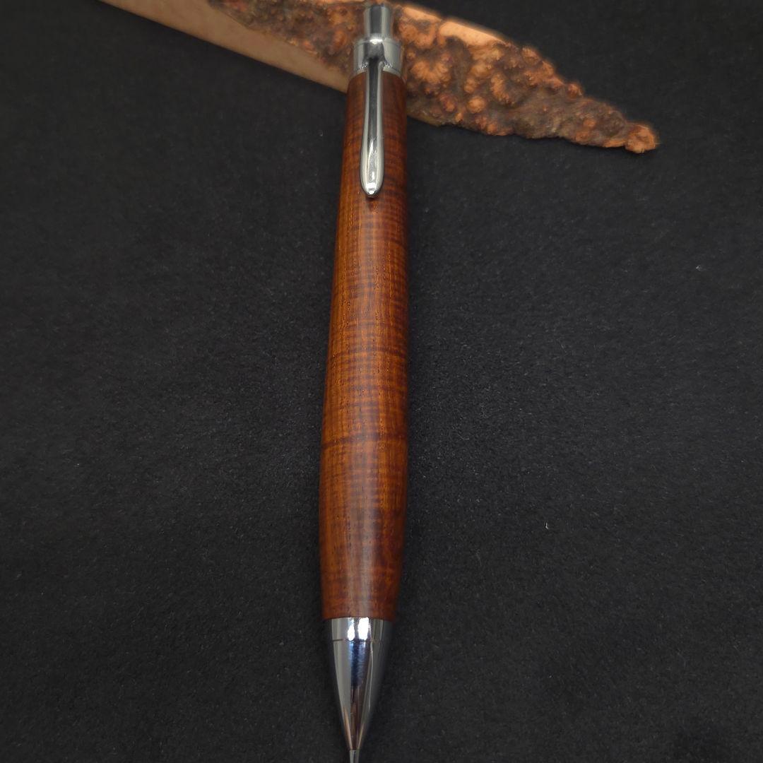 No.41ハンドメイド木軸シャーペンサイアミーズローズウッド