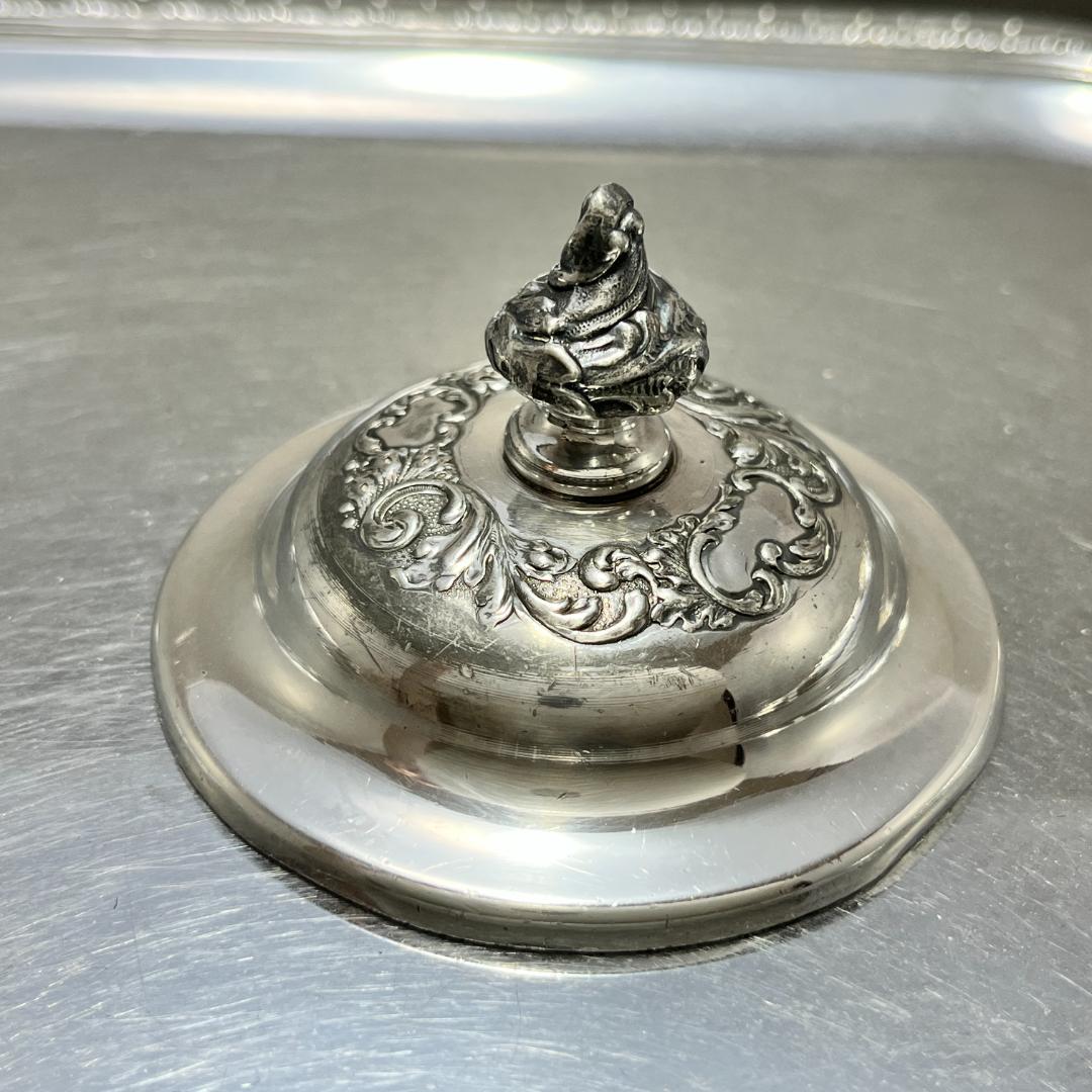 【Pairpoint】 スプーンホルダー【シルバープレート】薔薇のスプーン