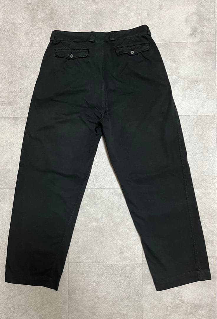 ビンテージ フランス軍 M52 チノ 後染め 黒染め