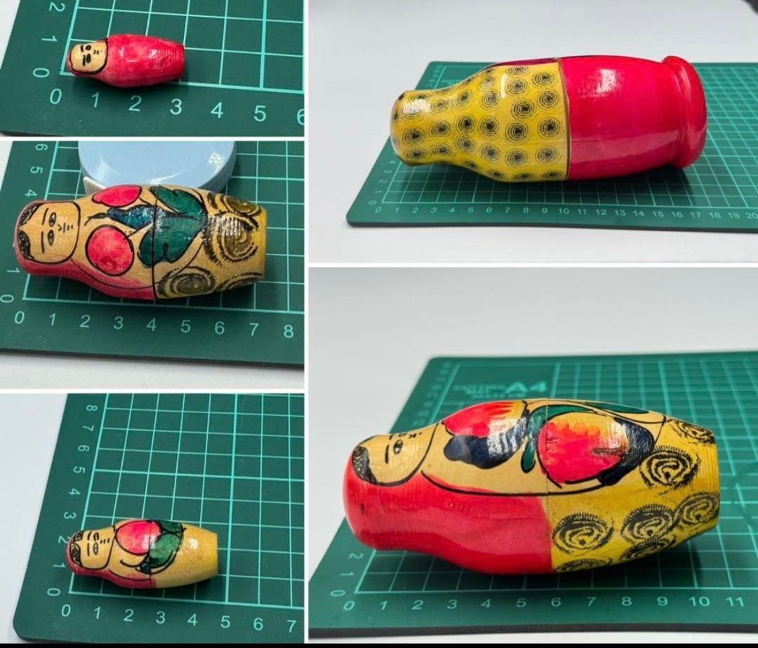 激レア‼️ソビエト　アンティーク　初期のマイダン地方　マトリョーシカ　5組　現状