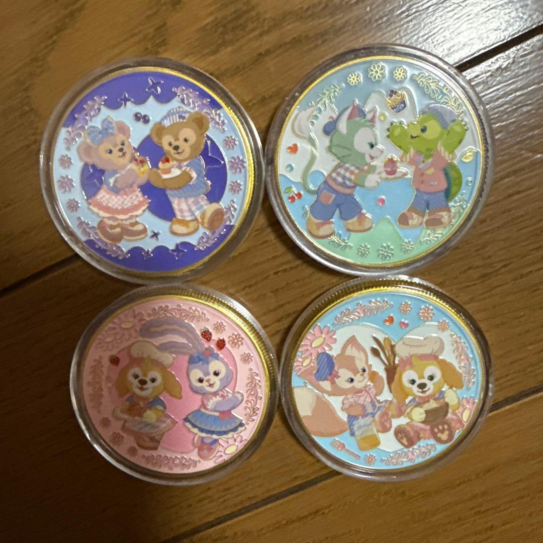 香港ディズニー　メダル　クッキーアン　リーナベル　ステラルー　春日　春イベント