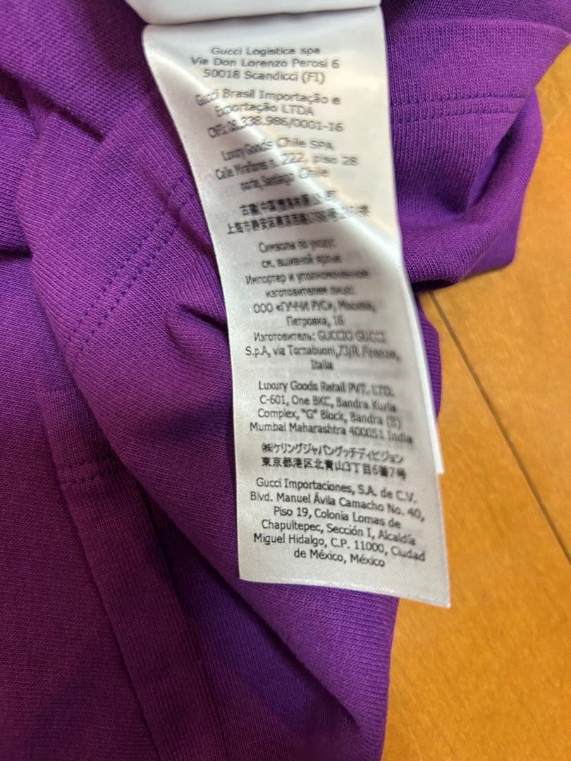 THE NORTH FACE x GUCCI パープル Tシャツ