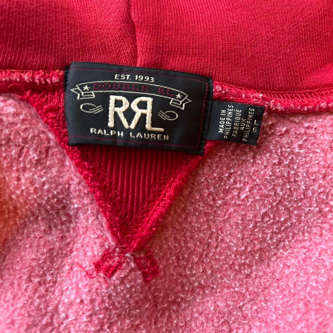 RRL 赤　フード付きパーカー