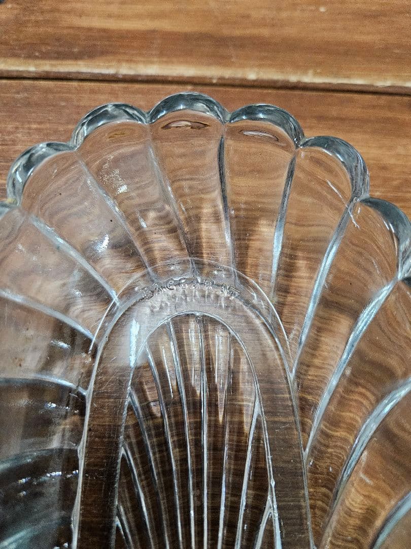 Baccarat オールドバカラ バンブー クリスタルガラスのトレイ クリア硝子