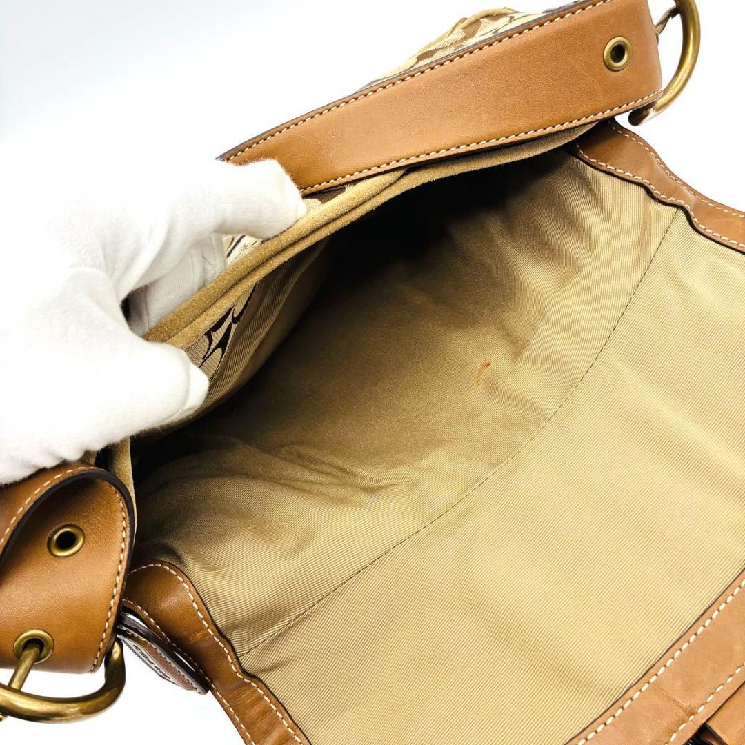 コーチ ソーホー ハンドバッグ ショルダーバッグ スウェード レザー ベージュ