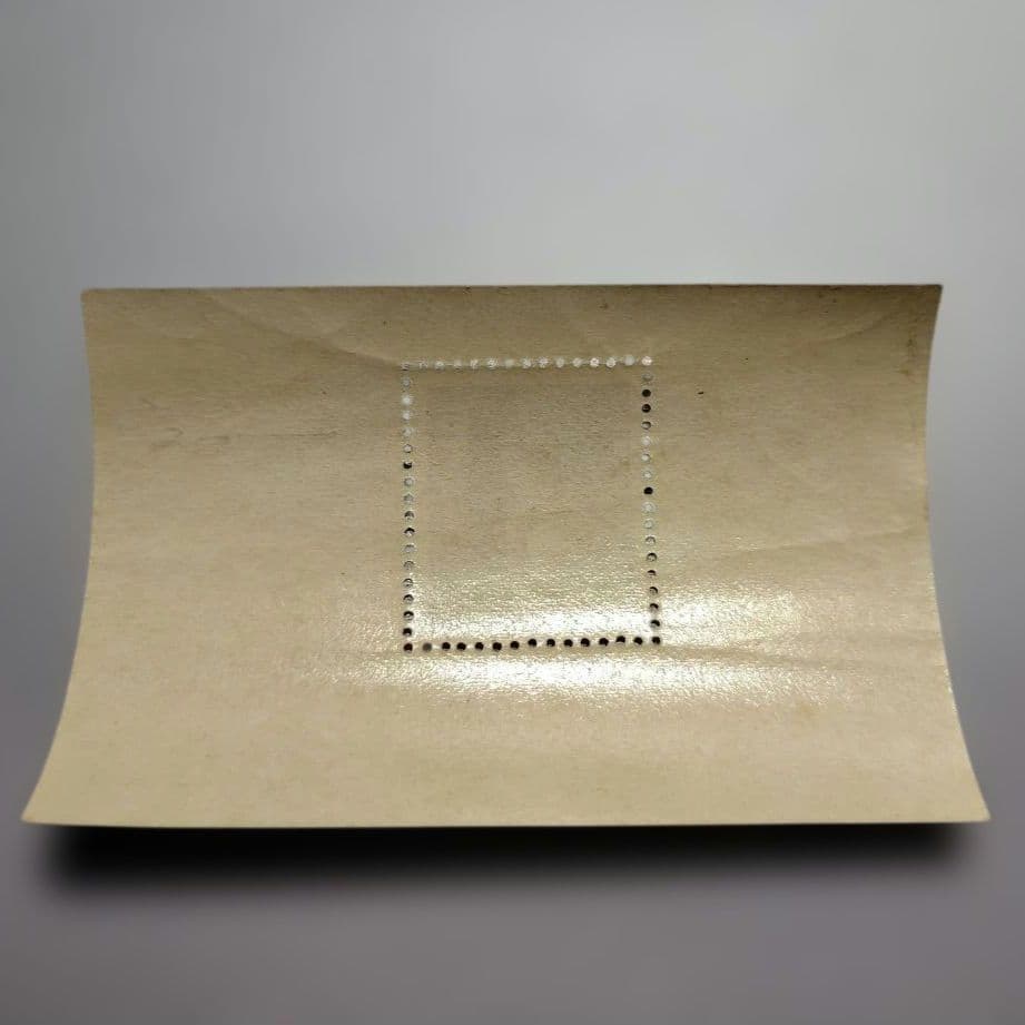 銭単位切手 昭和すかしなし 50.00中宮寺如意輪観音小型シート