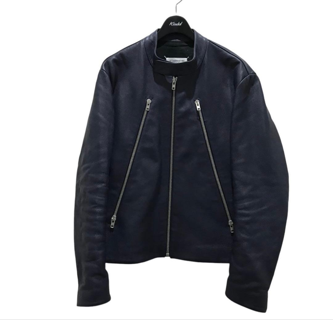 Maison Margiela ネイビー レザージャケット