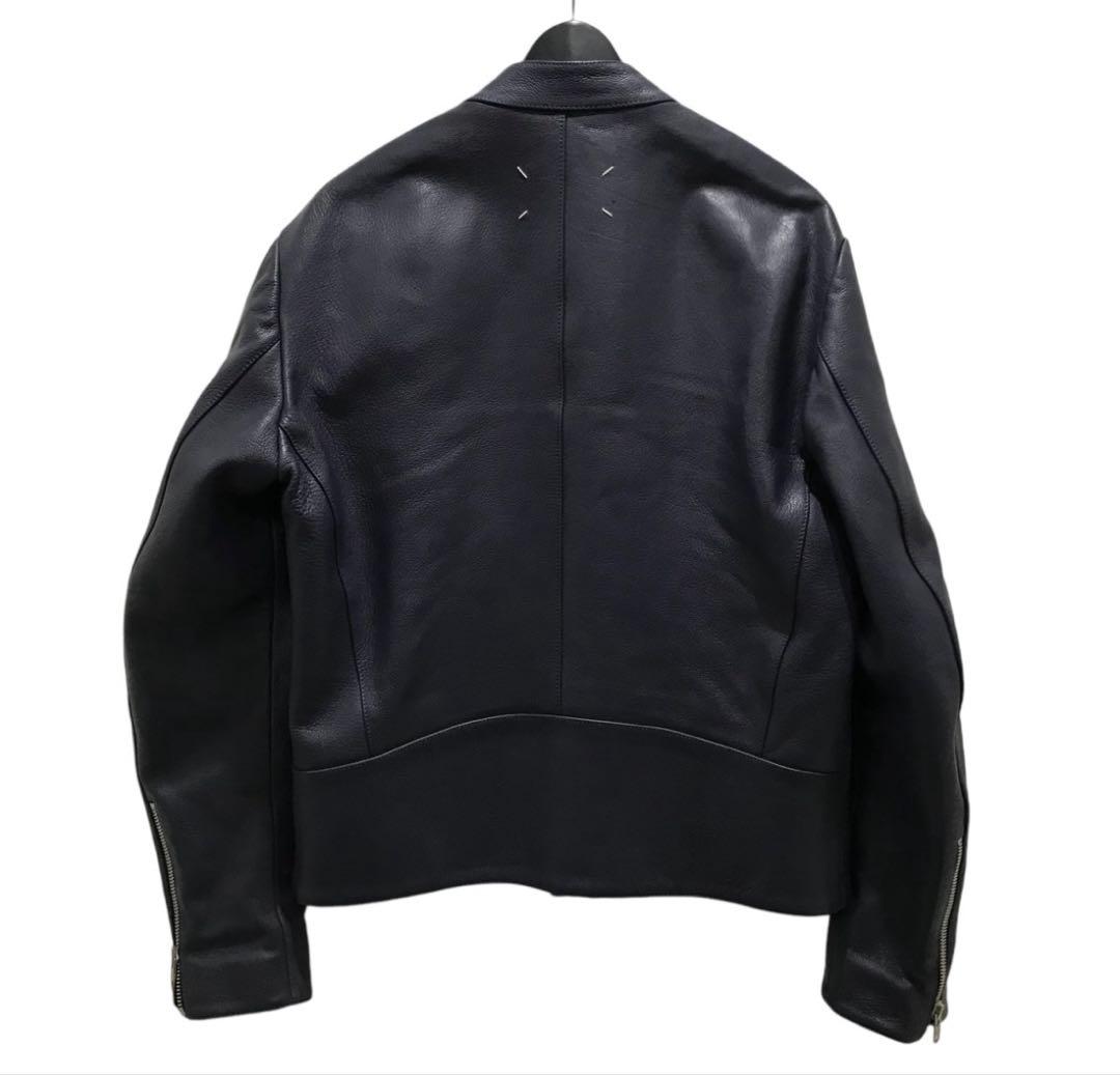 Maison Margiela ネイビー レザージャケット