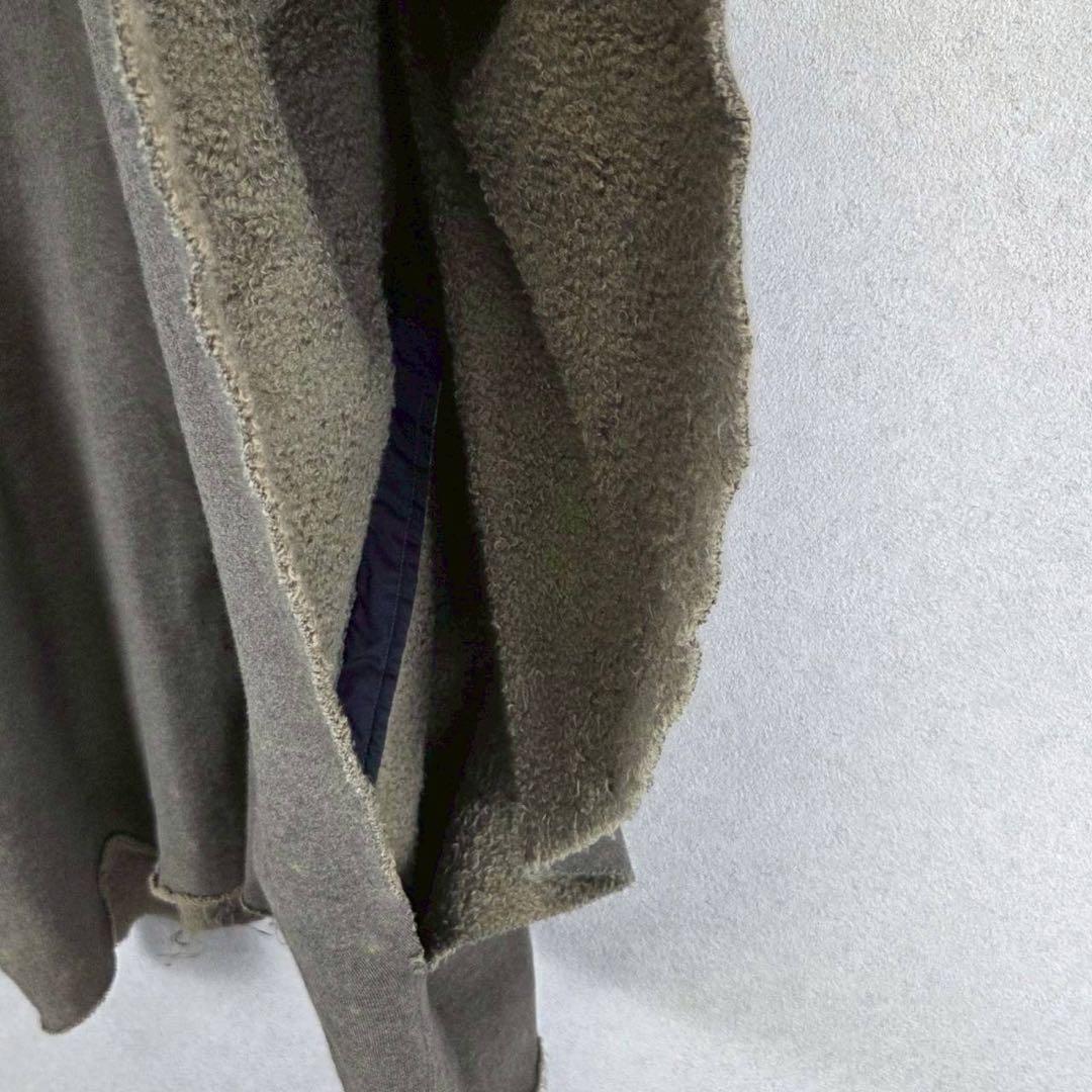 新品 L.G.B. NWT ラクーンファー ポンチョ ケープ フード パーカー