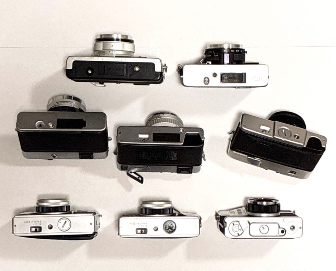 フィルムカメラ 8台セット　キャノン／オリンパス／ミノルタ／ヤシカ／Petri