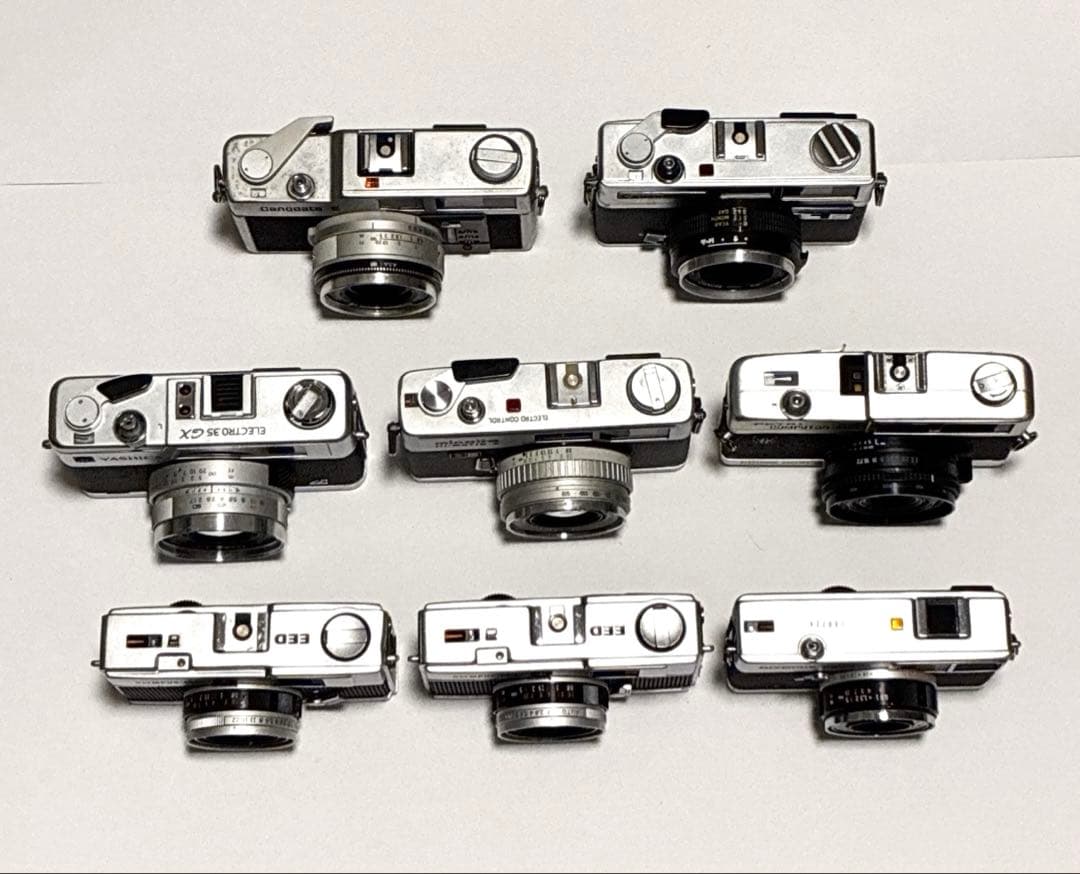 フィルムカメラ 8台セット　キャノン／オリンパス／ミノルタ／ヤシカ／Petri