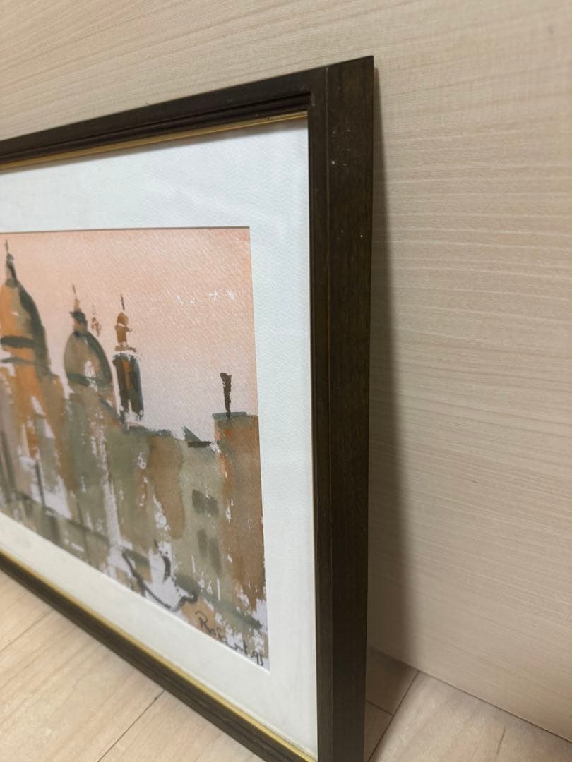 フランス パリ モンマルトル サクレ・クール寺院　原画 水彩画 風景画