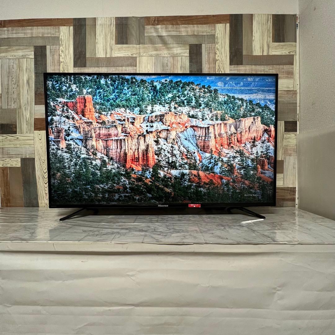 即日受渡❣️全国送料込ハイセンス50型液晶テレビ Wチューナー新品リモコン付