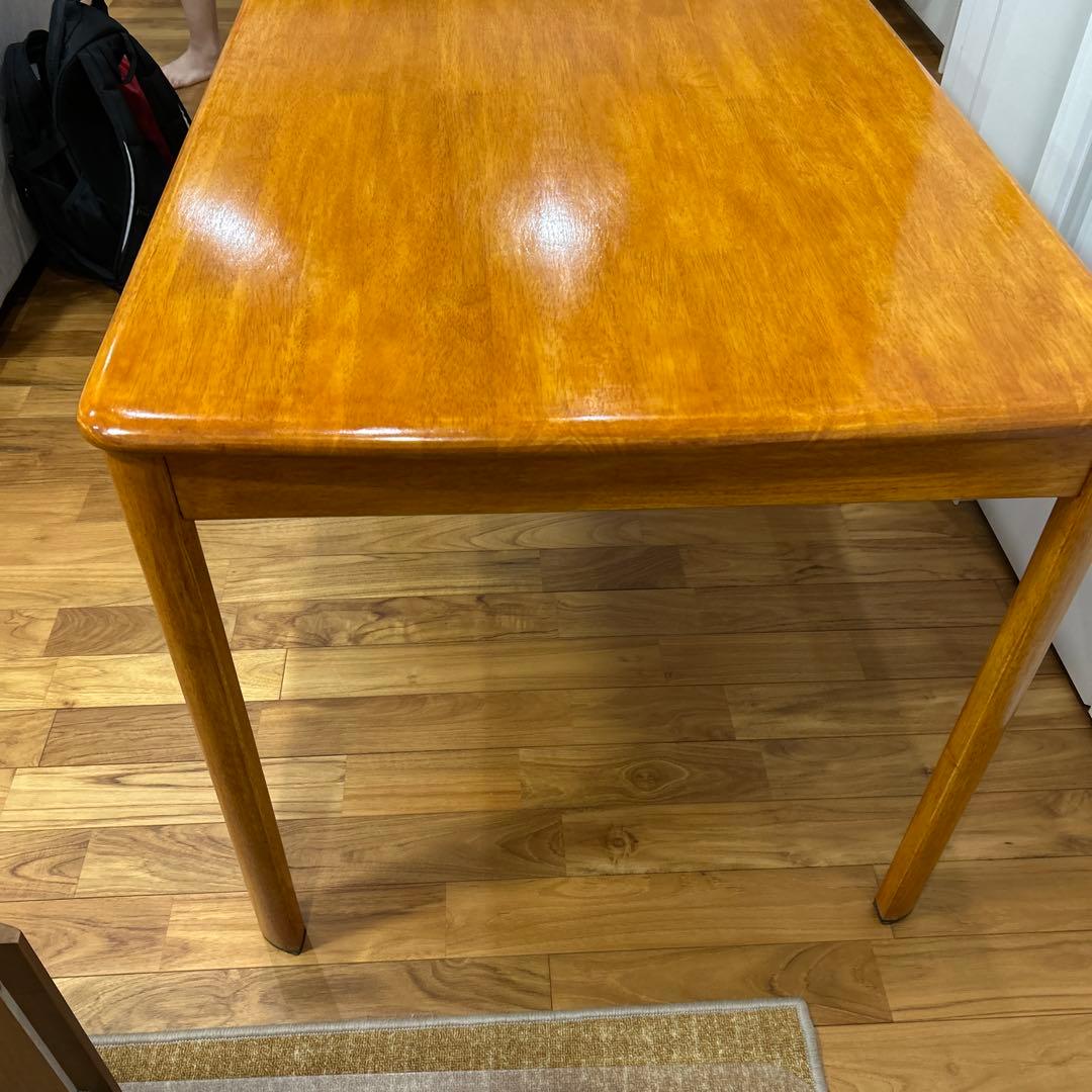 無垢材 ダイニングテーブル 勉強机　１１５ｘ７５ｘ７０ｃｍ