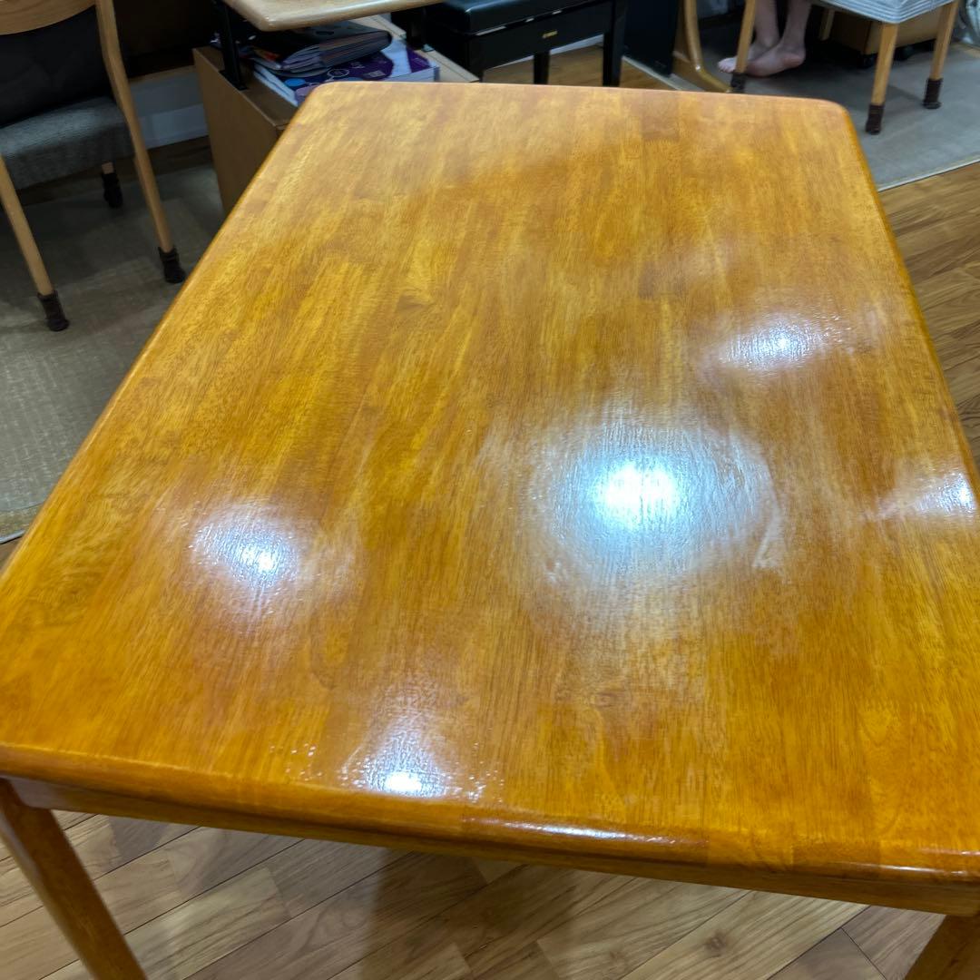無垢材 ダイニングテーブル 勉強机　１１５ｘ７５ｘ７０ｃｍ