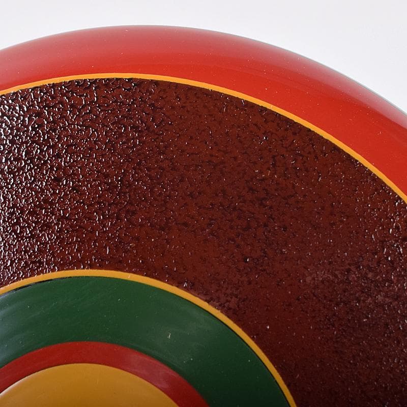 茶道具　五代　川端近左作　独楽塗香合　共箱　V　R8841