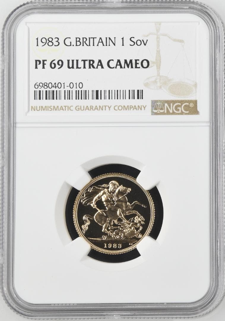 ★★★yokopea★★★　1983年イギリス1ソブリン金貨★PF69UC