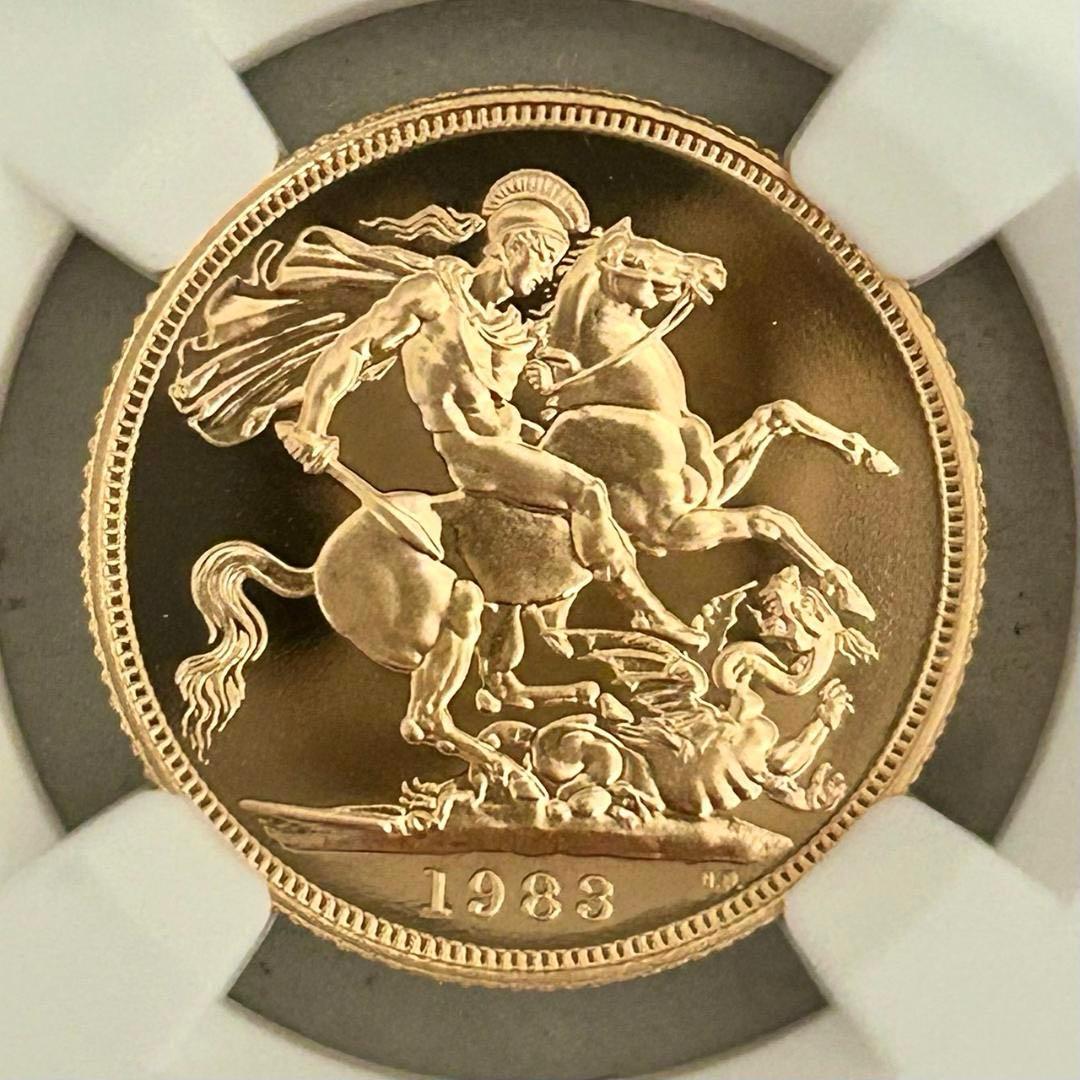 ★★★yokopea★★★　1983年イギリス1ソブリン金貨★PF69UC