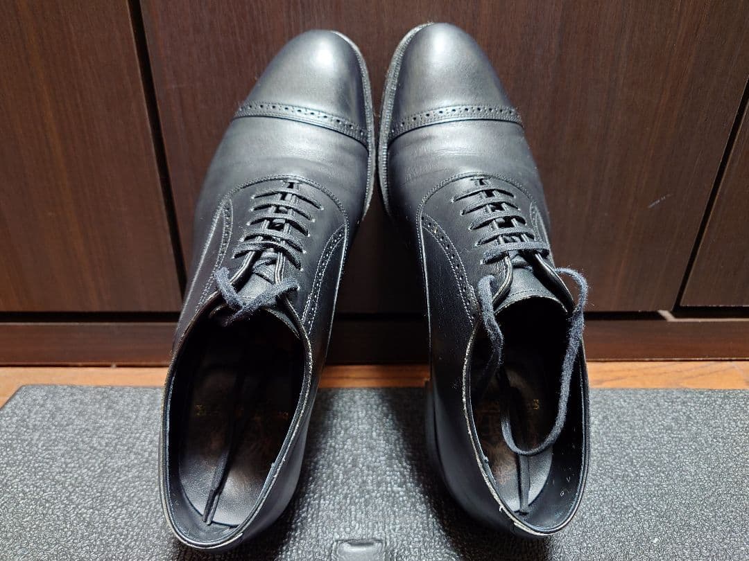 SHETLANDFOX　 内羽根パンチドキャップトゥ　BL