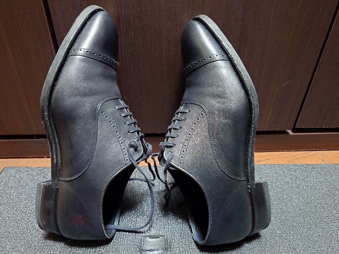 SHETLANDFOX　 内羽根パンチドキャップトゥ　BL