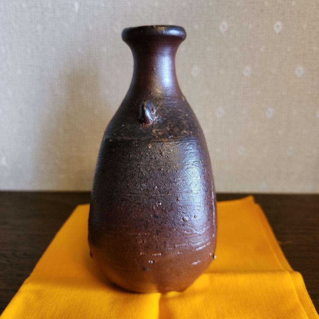 備前焼　高原敏　四方酒徳利　酒器　共箱付き　伝統工芸士　未使用品