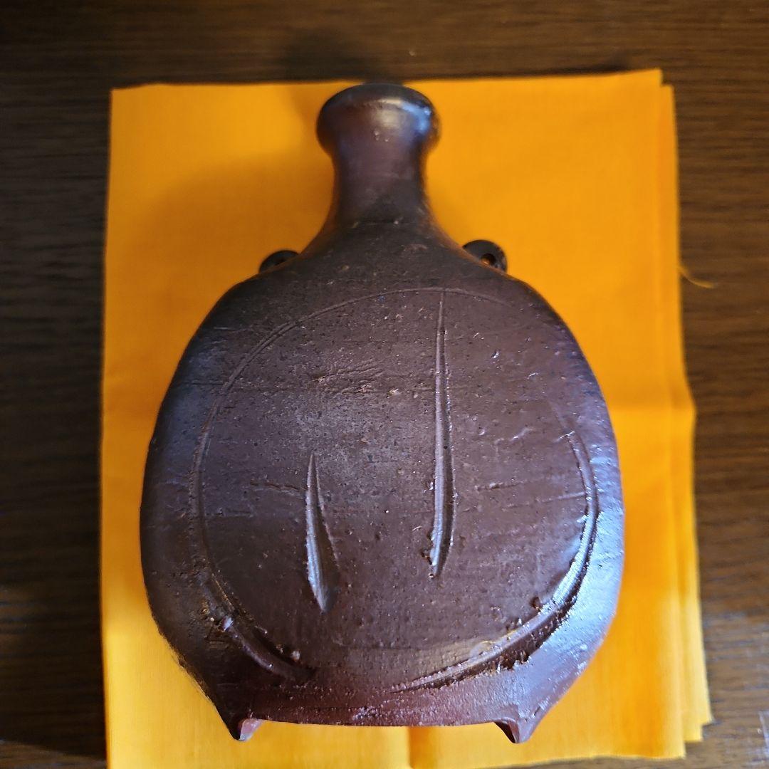 備前焼　高原敏　四方酒徳利　酒器　共箱付き　伝統工芸士　未使用品