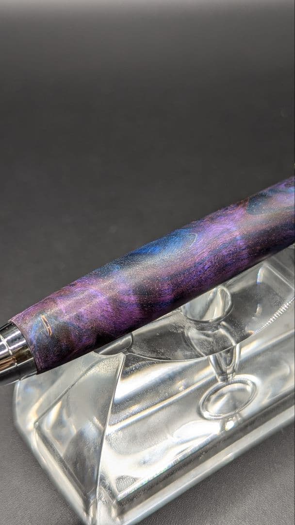 354ペン工房翌檜　スタビライズドウッドバーチバール　木軸シャーペン　ボールペン