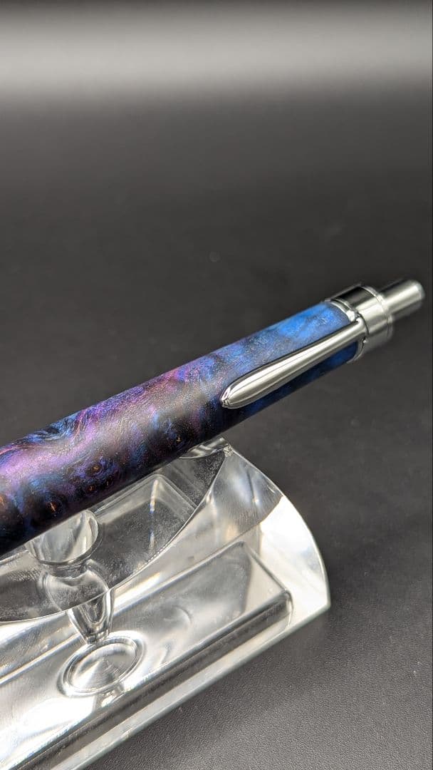 354ペン工房翌檜　スタビライズドウッドバーチバール　木軸シャーペン　ボールペン