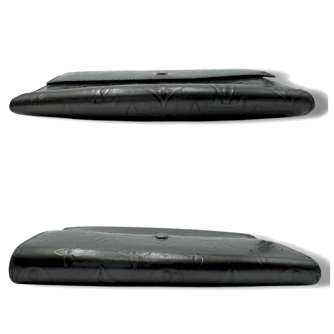 LOUIS VUITTON ヴェルニ　ポルトトレゾール ヴェルニ　長財布 黒