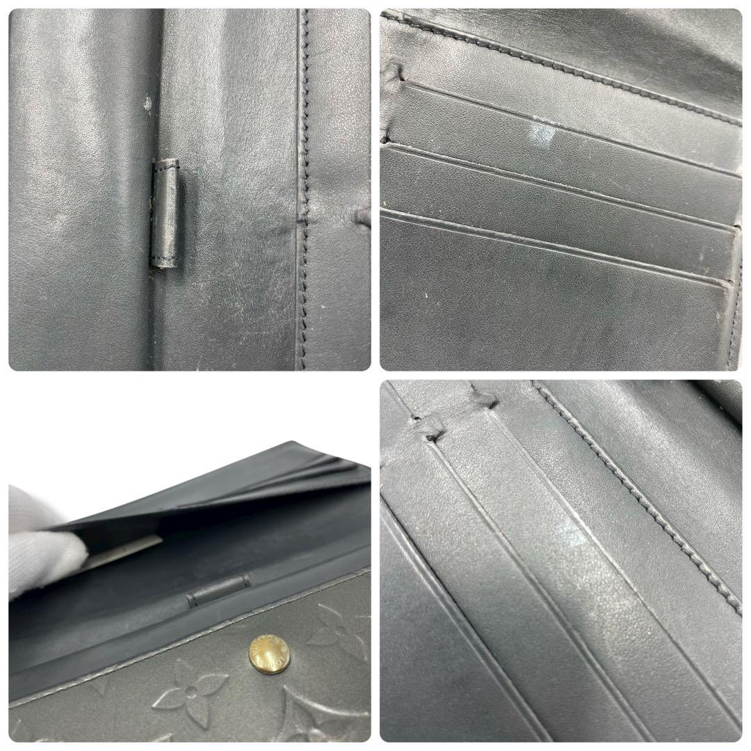 LOUIS VUITTON ヴェルニ　ポルトトレゾール ヴェルニ　長財布 黒