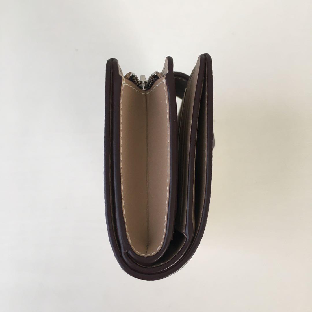 コーチ 財布 レディース 2つ折り 折財布 アウトレット ライトカーキベージュ