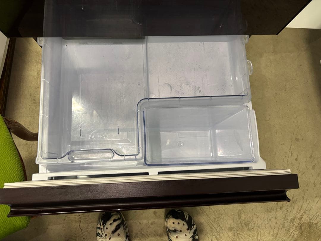 【美品】シャープ 冷蔵庫 SJ-GW35H-R 両開き2022年製T