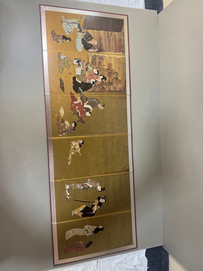 2344国宝　彦根屏風  ミュージアムグッズ　雛屏風　ミニ屏風　日本歴史　時代物