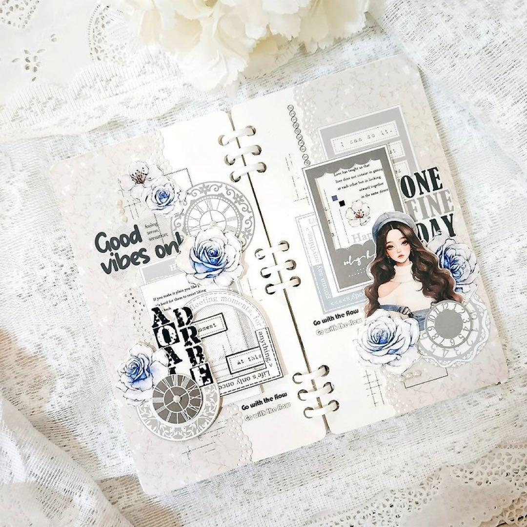 コラージュ素材　紙もの　素材紙　【1824】