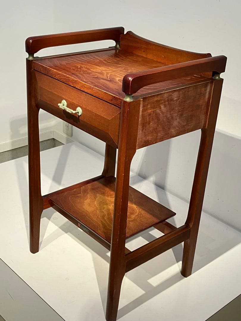 オールド・コイズミの木製コンソールテーブル、レトロ、キツツキ、天童木工、