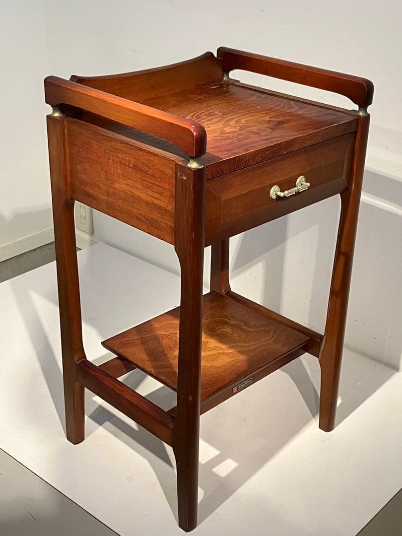 オールド・コイズミの木製コンソールテーブル、レトロ、キツツキ、天童木工、