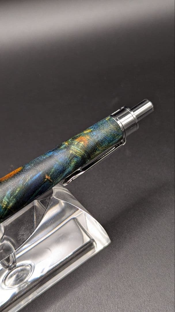 313ペン工房翌檜　スタビライズドウッドバーチバール　木軸シャーペン　ボールペン