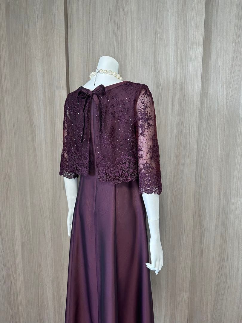 未使用　東京ソワール　MARIKO KOHGA バーガンディードレス